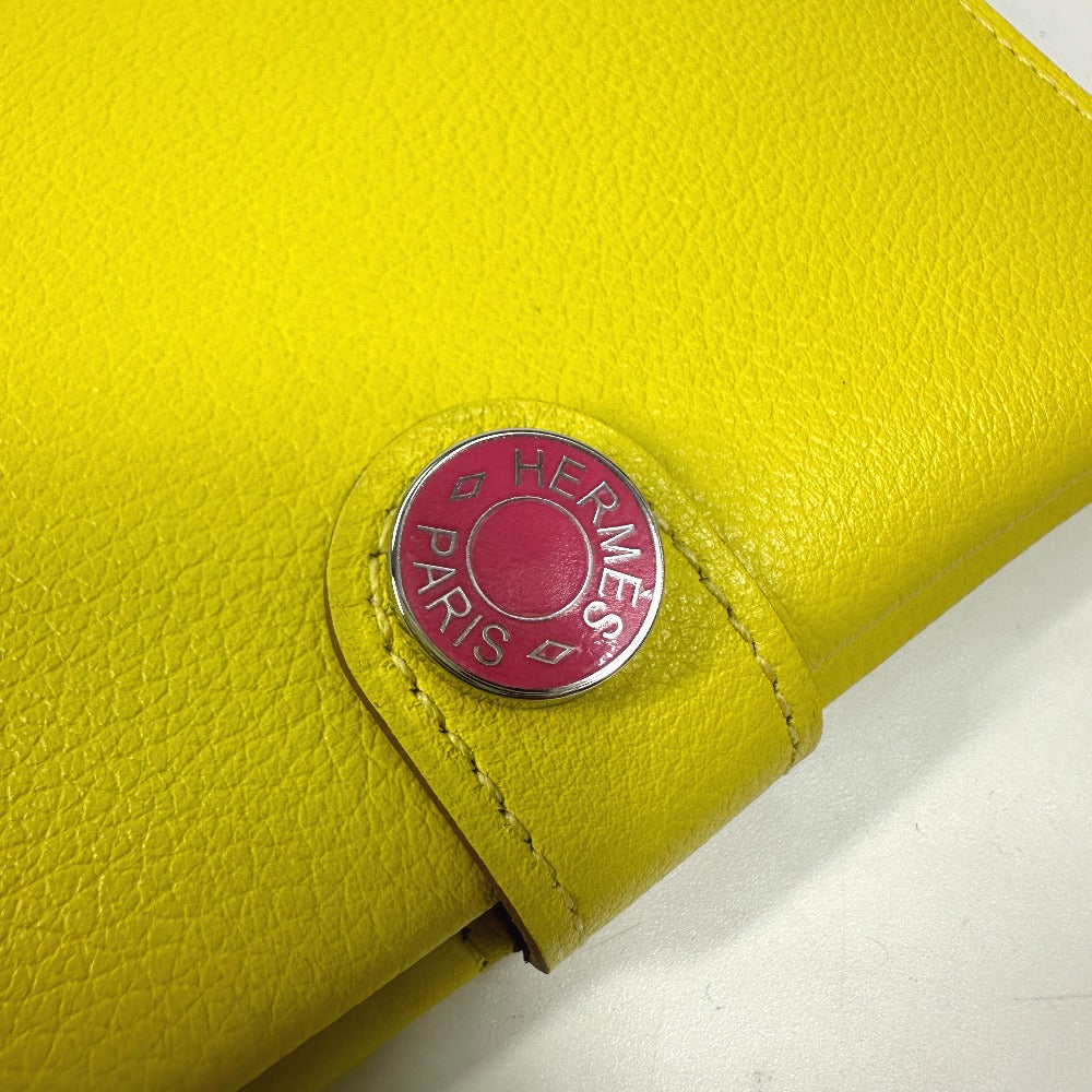 HERMES passport case Evercolor yellow Passport case RMS