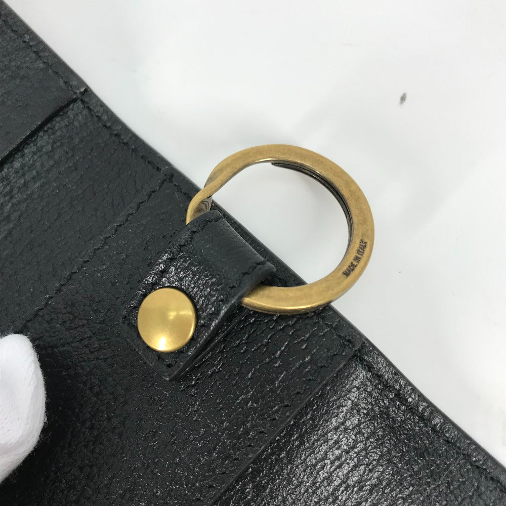 GUCCI Key case Key holder  435305 leather black GG Marmont six hooks Women Used