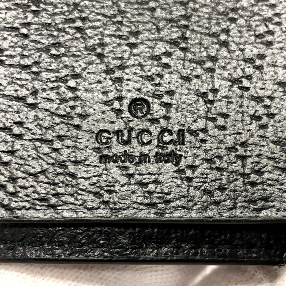 GUCCI Key case Key holder  523683 leather black BEE six hooks Women Used