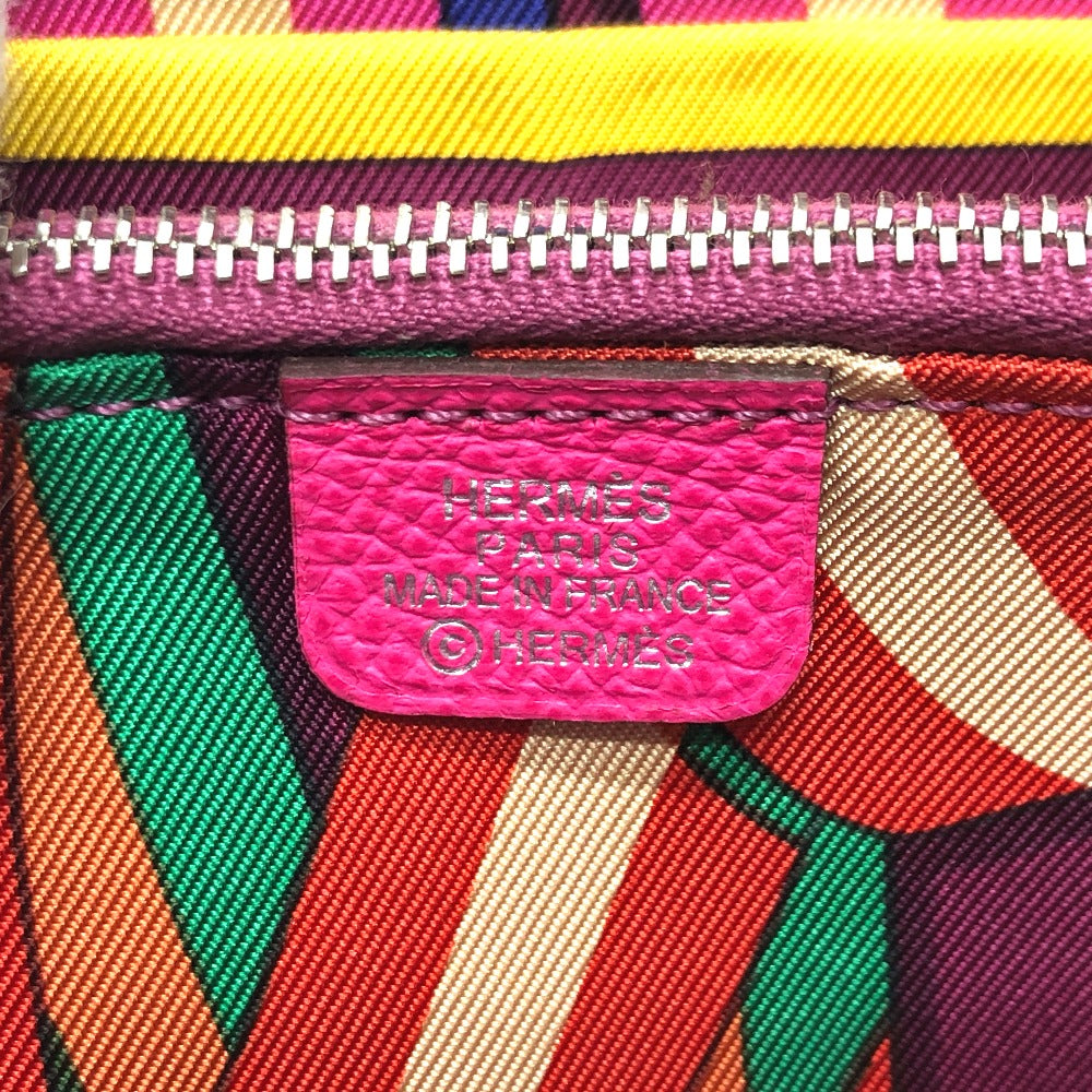 HERMES Long Wallet Purse Epsom pink Azap long silk in Women Used