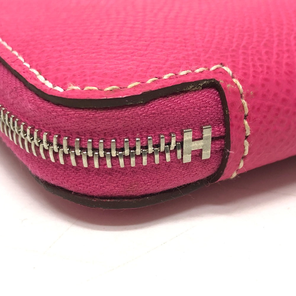 HERMES Long Wallet Purse Epsom pink Azap long silk in Women Used