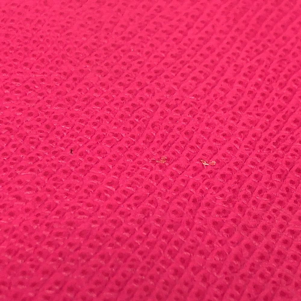 HERMES Long Wallet Purse Epsom pink Azap long silk in Women Used