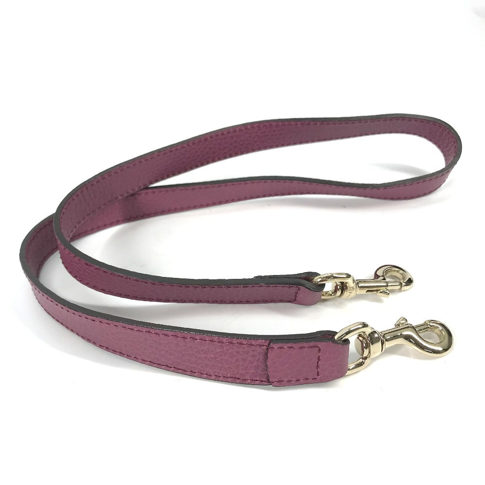 GUCCI Handbag 388560 leather Purple type logo Lady dollar Women Secondhand