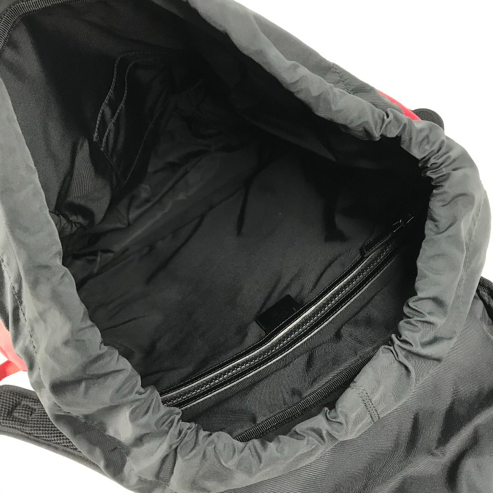 GUCCI Backpack 429037 Nylon / leather Red Sherry tiger cat head mens Used