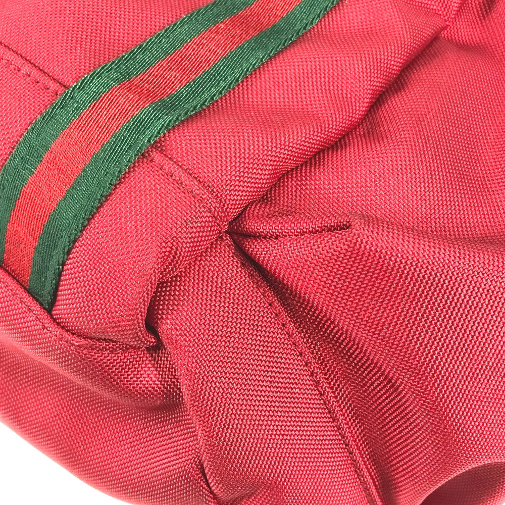 GUCCI Backpack 429037 Nylon / leather Red Sherry tiger cat head mens Used