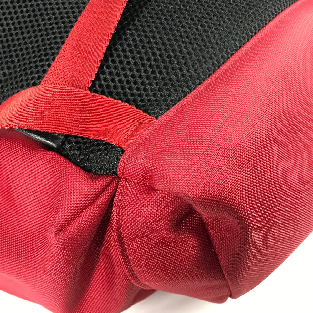 GUCCI Backpack 429037 Nylon / leather Red Sherry tiger cat head mens Used