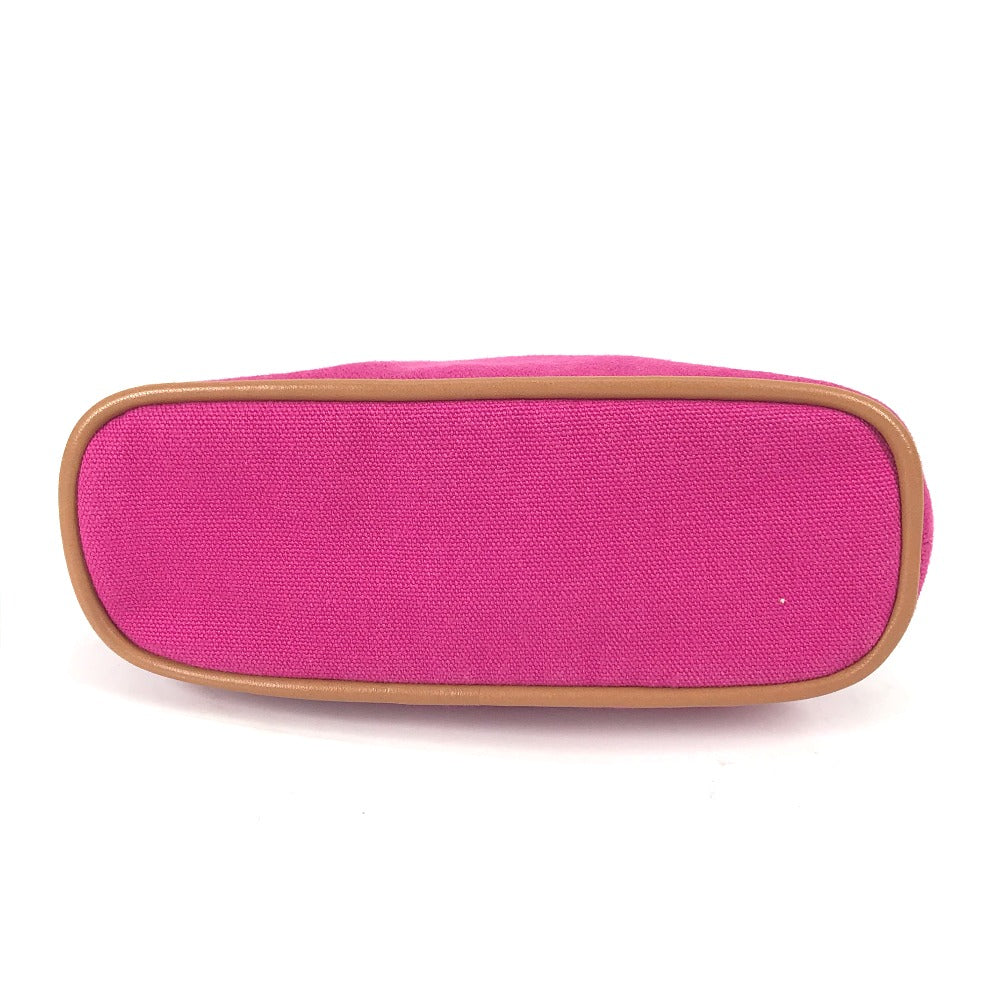 HERMES Pouch canvas pink Boride pouch mini mini Women Used