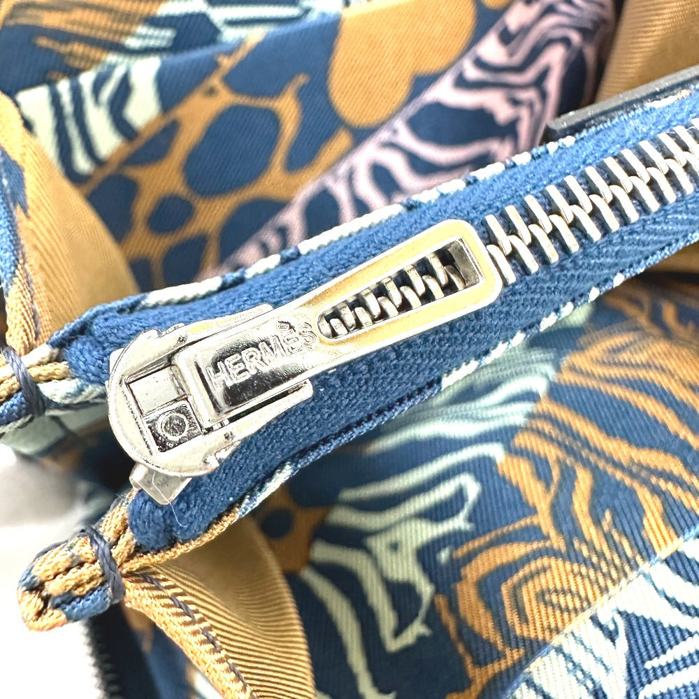 HERMES Coin case Epsom Navy Azap silk in compact Women Used