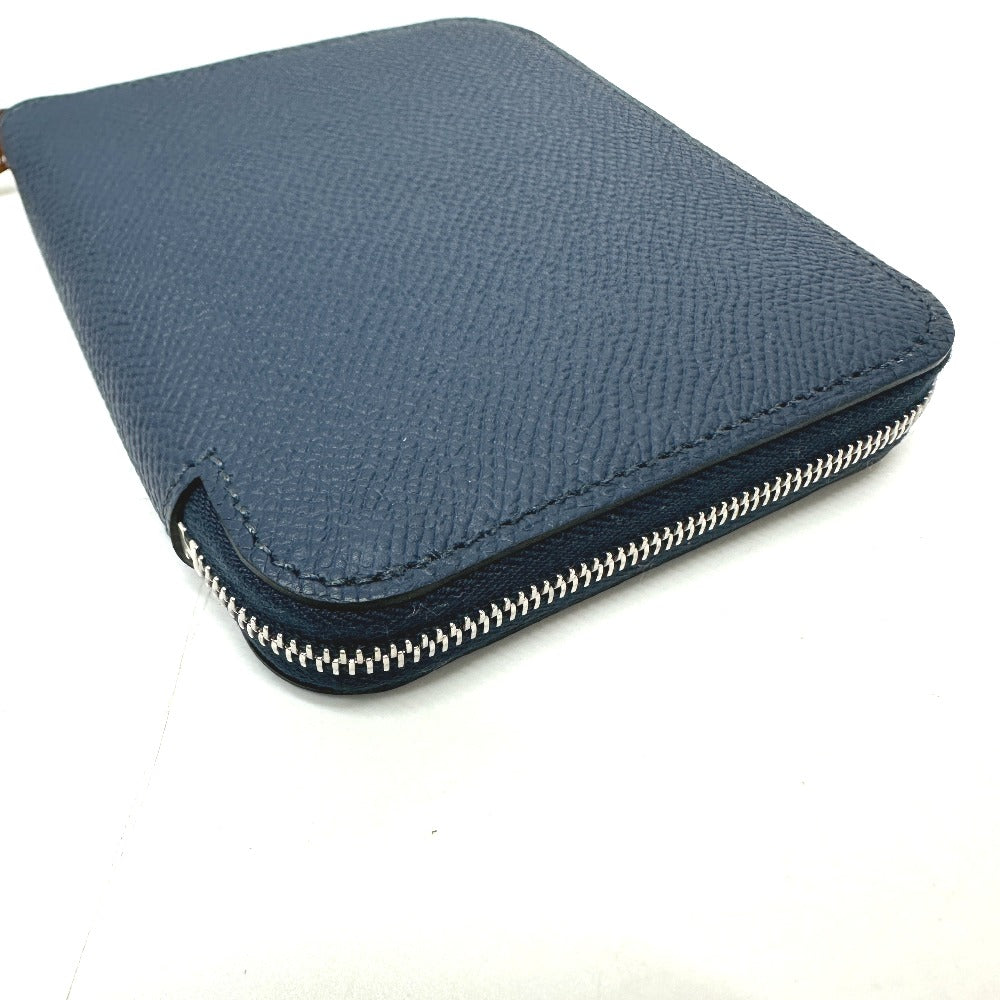 HERMES Coin case Epsom Navy Azap silk in compact Women Used
