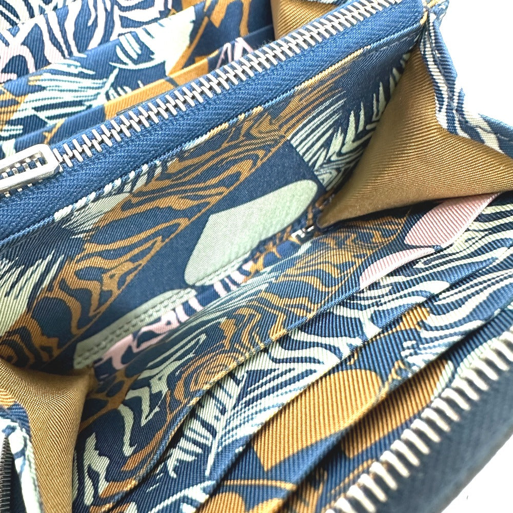 HERMES Coin case Epsom Navy Azap silk in compact Women Used