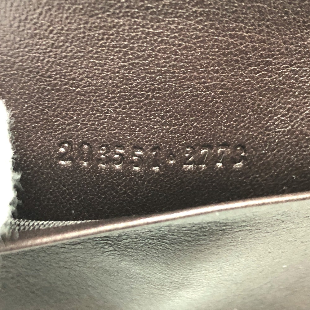 GUCCI Key case Key holder  203551 leather Brown GG Heart plate