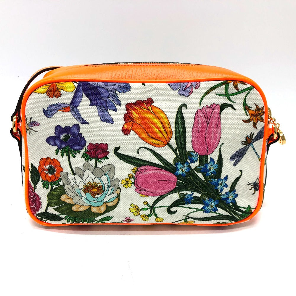 GUCCI Shoulder Bag 550147 Canvas / leather multicolor flora Women Secondhand