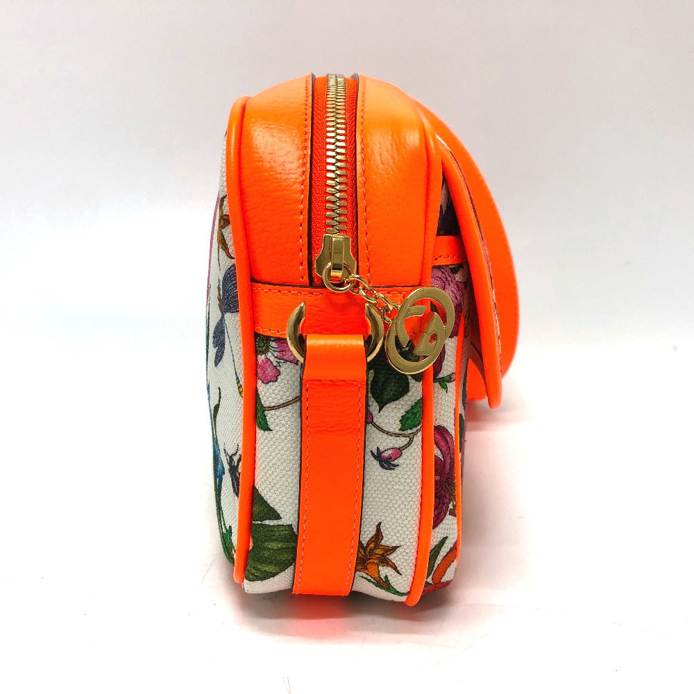 GUCCI Shoulder Bag 550147 Canvas / leather multicolor flora Women Secondhand