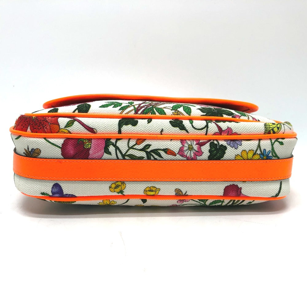 GUCCI Shoulder Bag 550147 Canvas / leather multicolor flora Women Secondhand