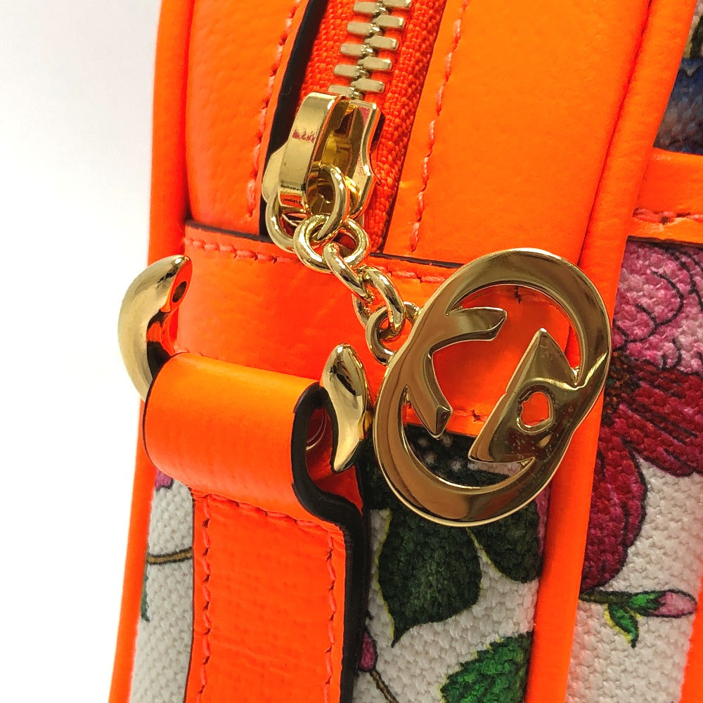 GUCCI Shoulder Bag 550147 Canvas / leather multicolor flora Women Secondhand