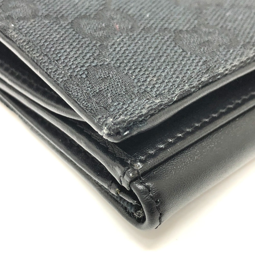 GUCCI Folded wallet 035.2184 GG canvas black GG Jackie Women Used