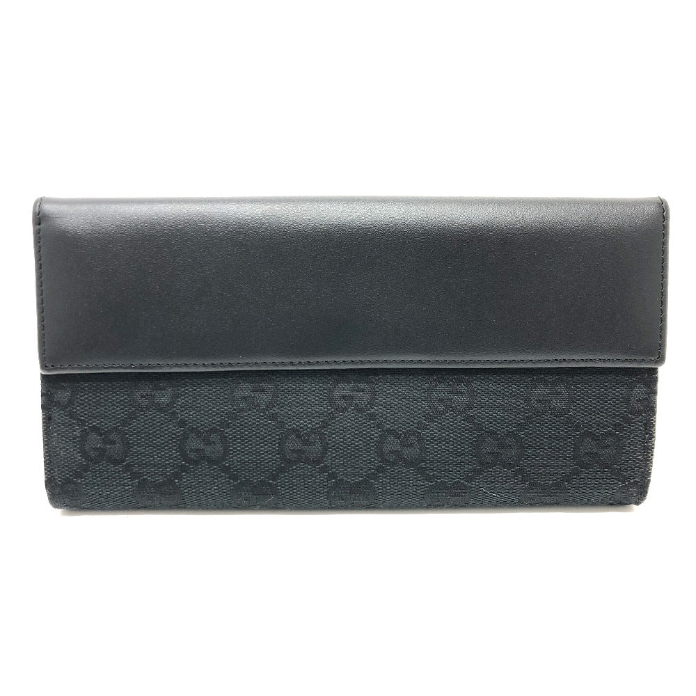 GUCCI Folded wallet 035.2184 GG canvas black GG Jackie Women Used