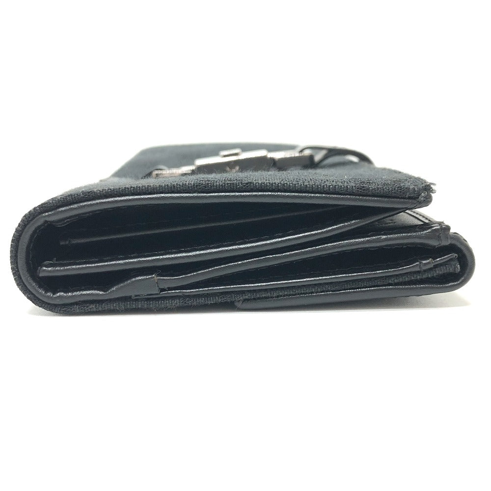 GUCCI Folded wallet 035.2184 GG canvas black GG Jackie Women Used