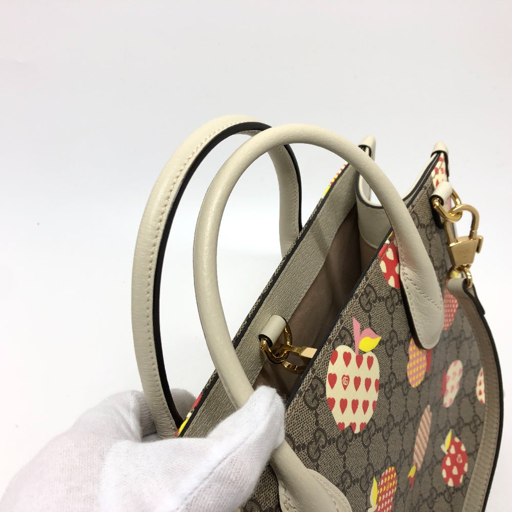 GUCCI Handbag 659983 GG Supreme Canvas beige GG Repom Women Used