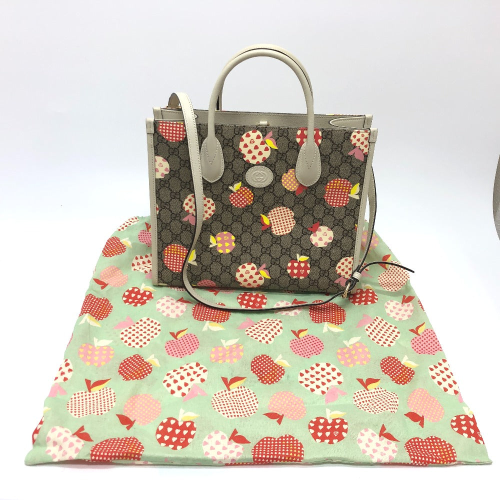 GUCCI Handbag 659983 GG Supreme Canvas beige GG Repom Women Used