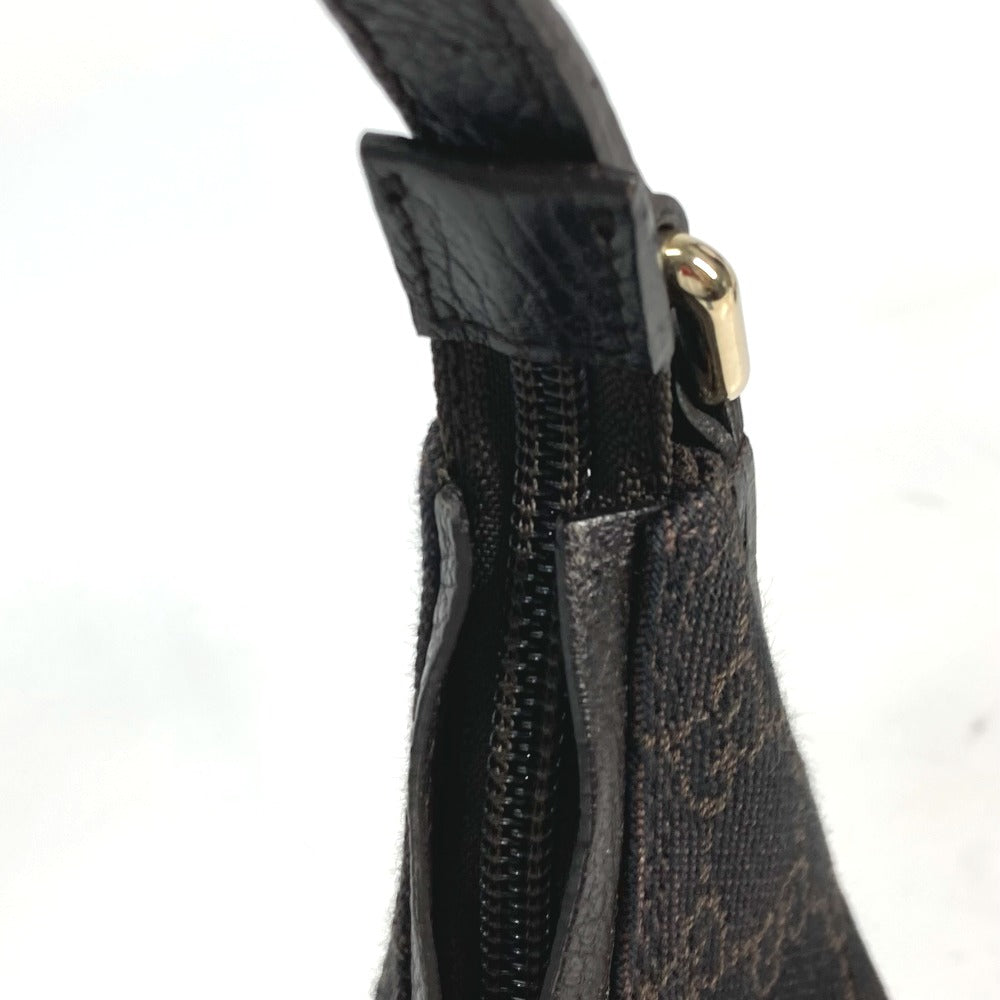 GUCCI Shoulder Bag 248897 GG canvas / leather Brown GG one belt Women Secondhand