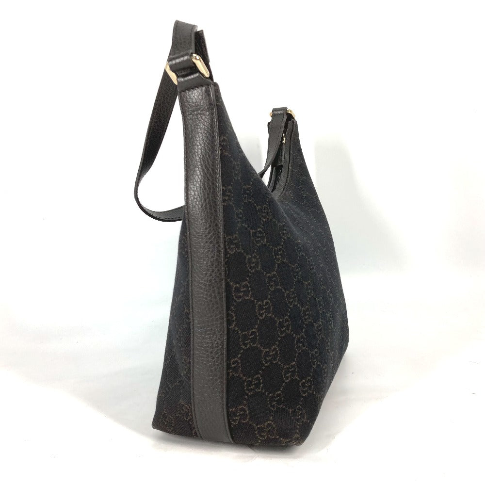 GUCCI Shoulder Bag 248897 GG canvas / leather Brown GG one belt Women Secondhand