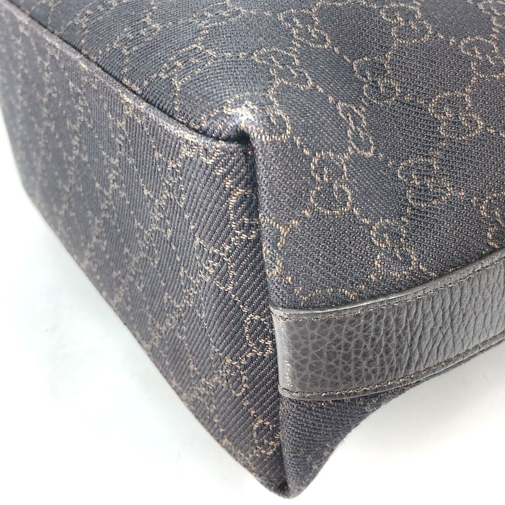 GUCCI Shoulder Bag 248897 GG canvas / leather Brown GG one belt Women Secondhand