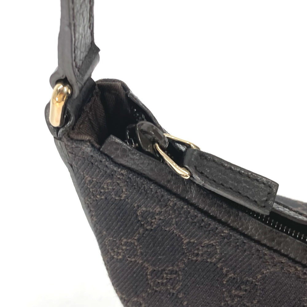 GUCCI Shoulder Bag 248897 GG canvas / leather Brown GG one belt Women Secondhand