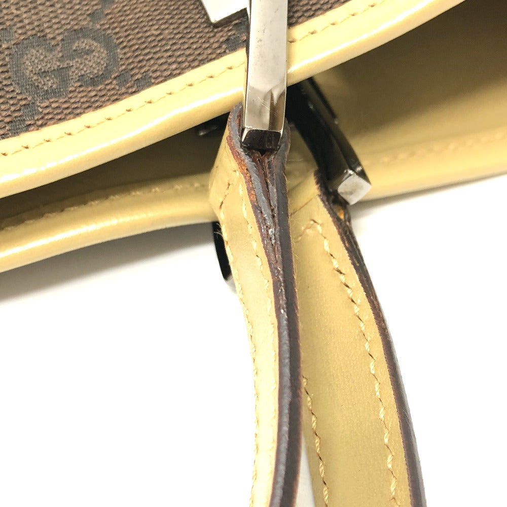 GUCCI Handbag 31244 GG canvas / leather Brown GG Women Used