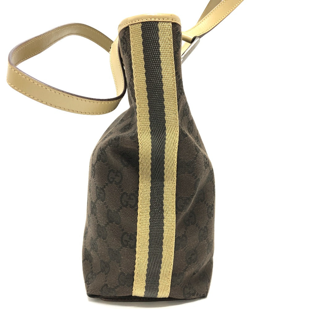GUCCI Handbag 31244 GG canvas / leather Brown GG Women Used