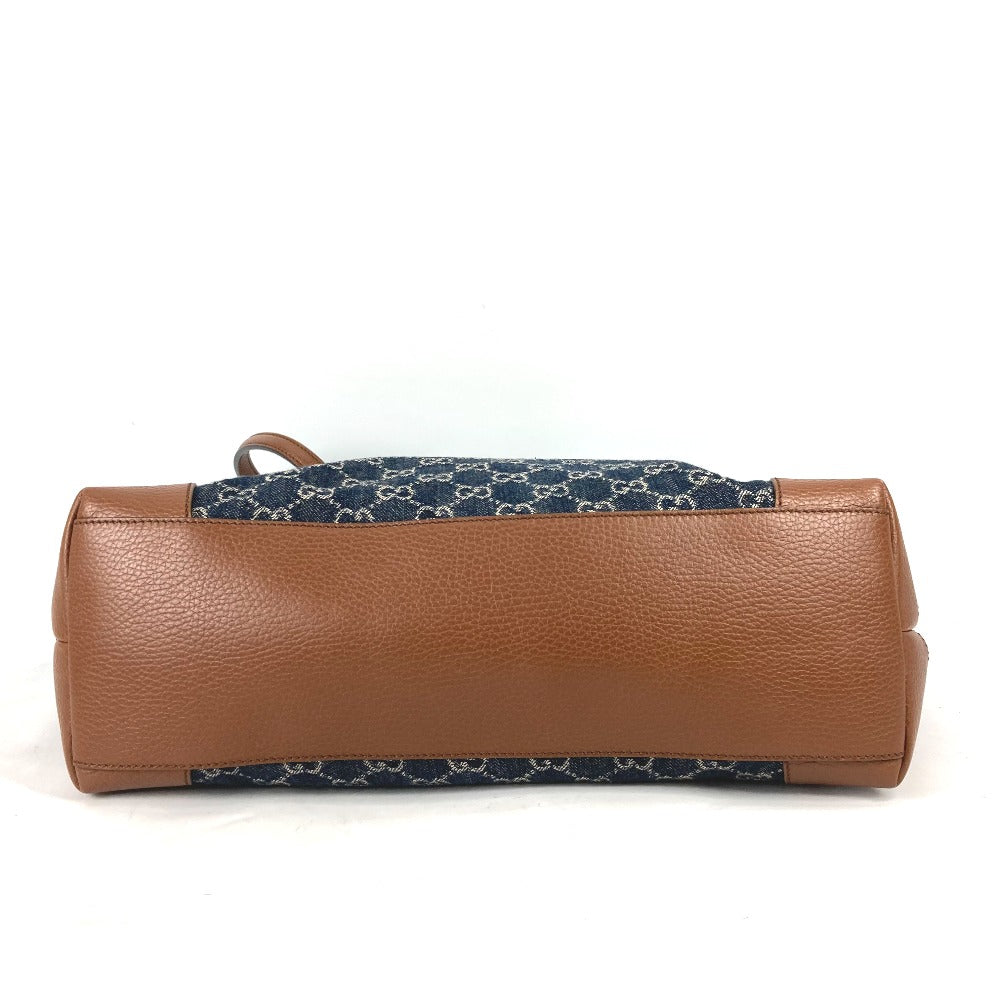 GUCCI Tote Bag 631685 denim blue Ophidia GG denim Medium tote Women Secondhand