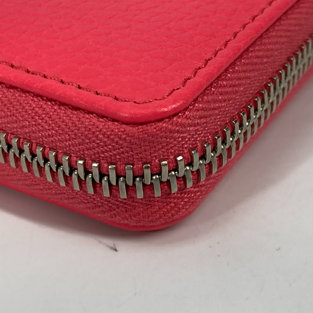 GUCCI Coin case 644412 leather Pink type Double G GG Zip Around Women Secondhand