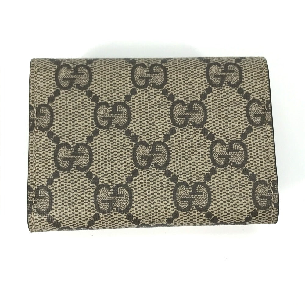 GUCCI Trifold wallet 681704 GG Supreme Canvas beige BALENCIAGA Balenciaga collaboration Paper mini wallet unisex(Unisex) Used