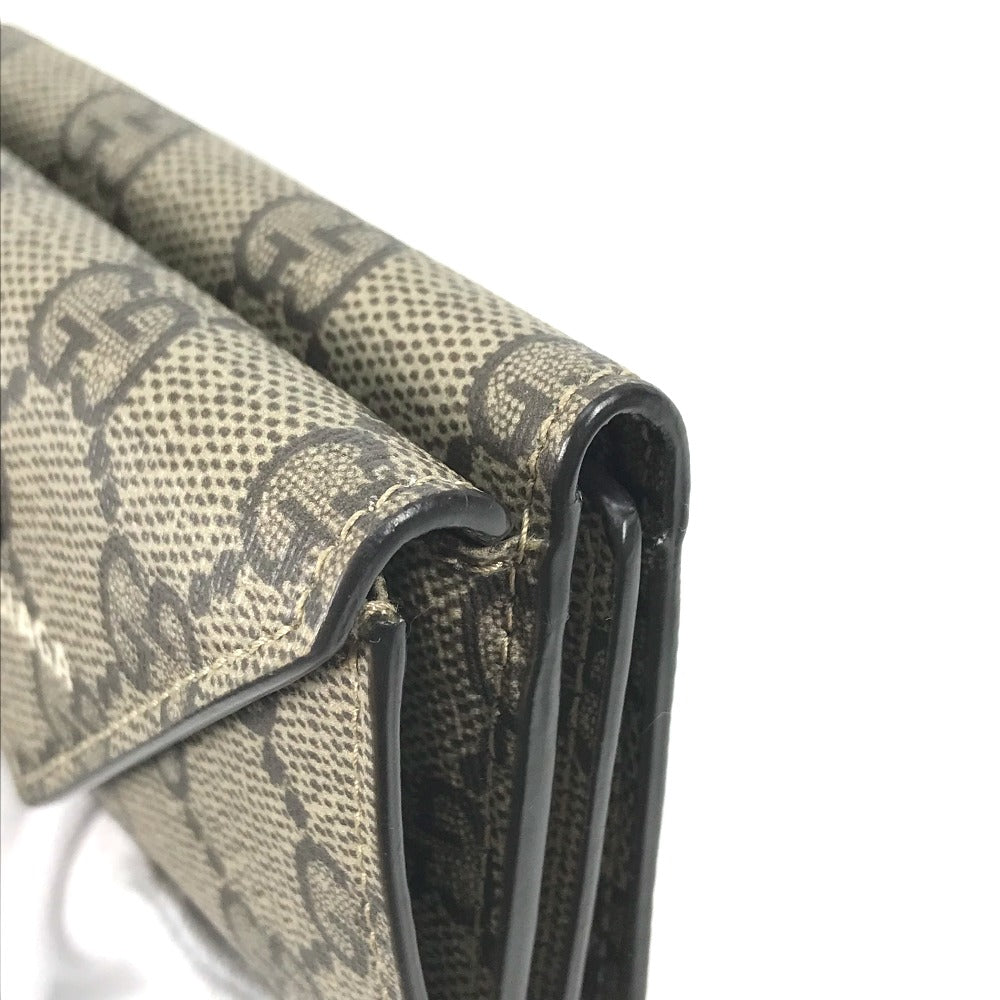 GUCCI Trifold wallet 681704 GG Supreme Canvas beige BALENCIAGA Balenciaga collaboration Paper mini wallet unisex(Unisex) Used
