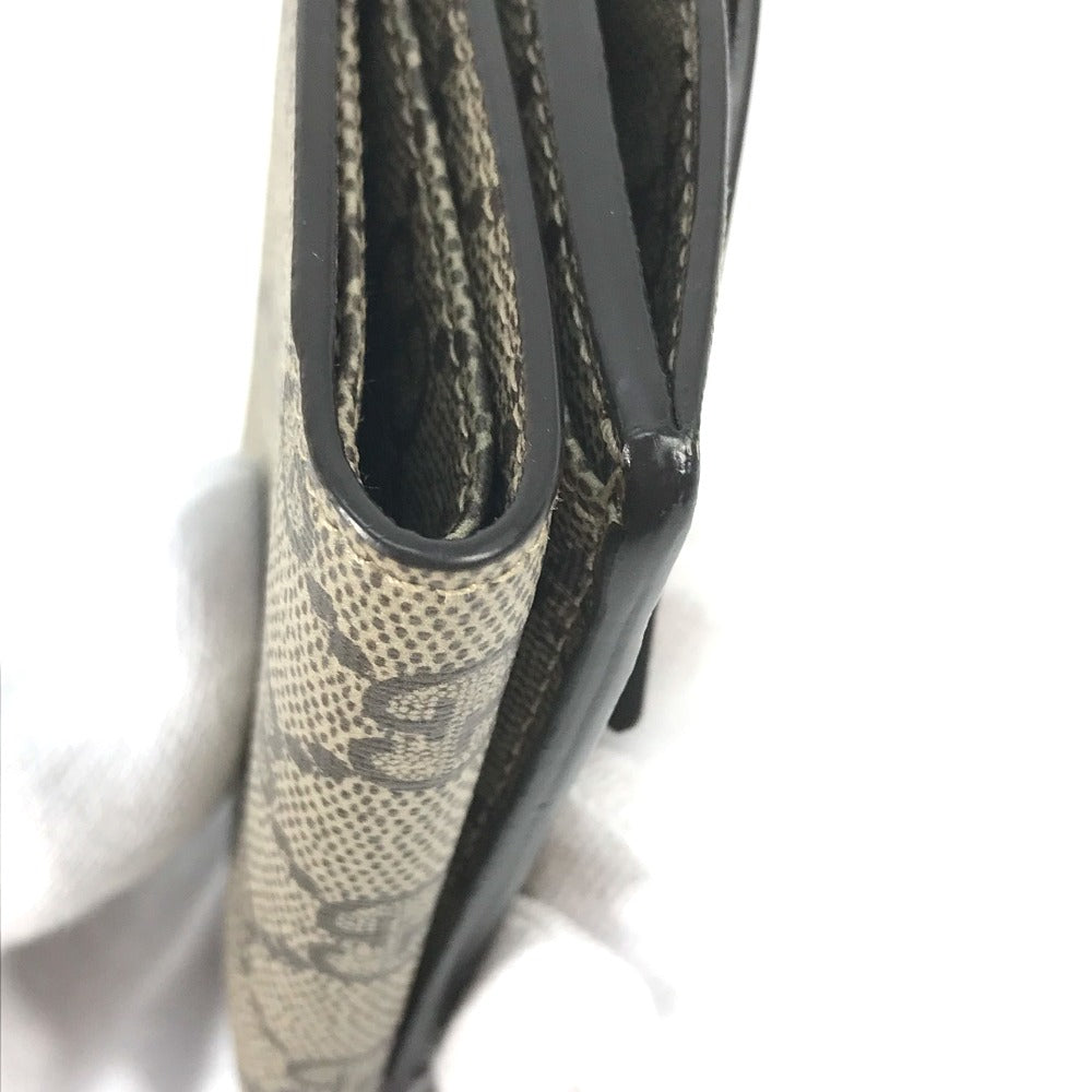 GUCCI Trifold wallet 681704 GG Supreme Canvas beige BALENCIAGA Balenciaga collaboration Paper mini wallet unisex(Unisex) Used