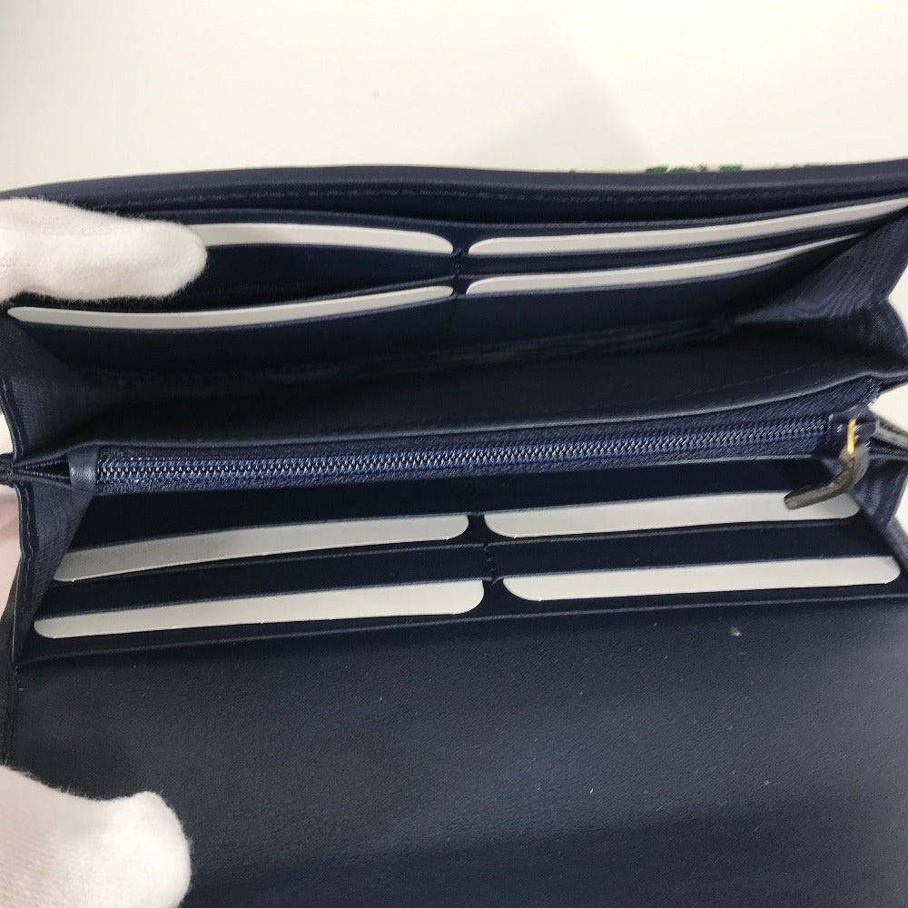 GUCCI Long Wallet Purse 536352 canvas multicolor Flora Floral Flower GG Continental wallet Women Used
