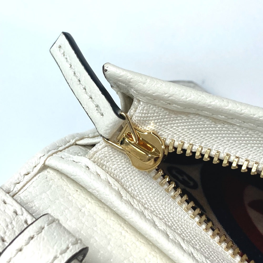 GUCCI Folded wallet 702248 leather white adidas adidas collaboration Horsebit mens Used