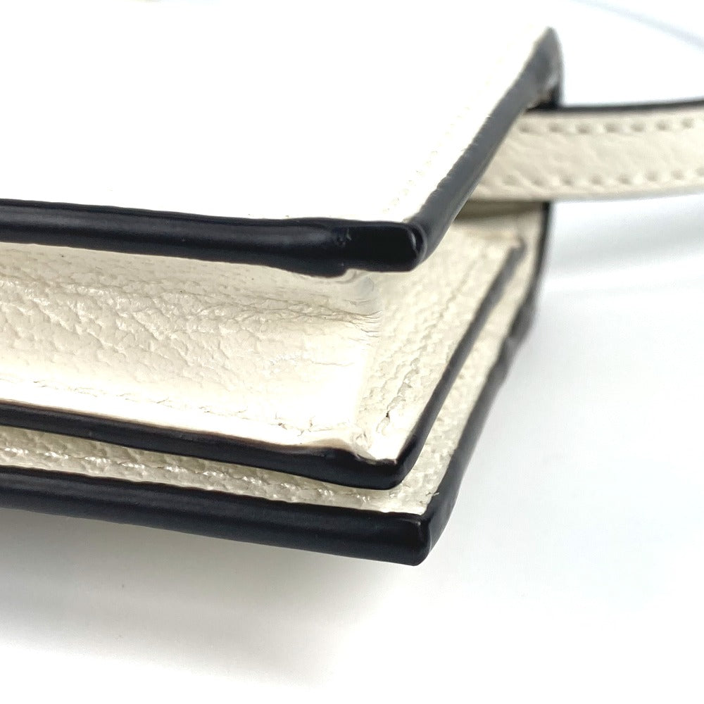 GUCCI Folded wallet 702248 leather white adidas adidas collaboration Horsebit mens Used