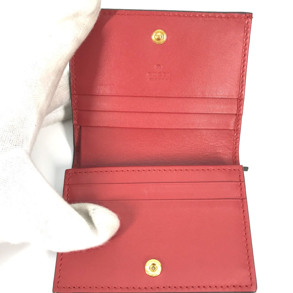 GUCCI Folded wallet 506277 GG Supreme Canvas Beige x pink GG Supreme BOSCO BOSCO applique dog Women Used