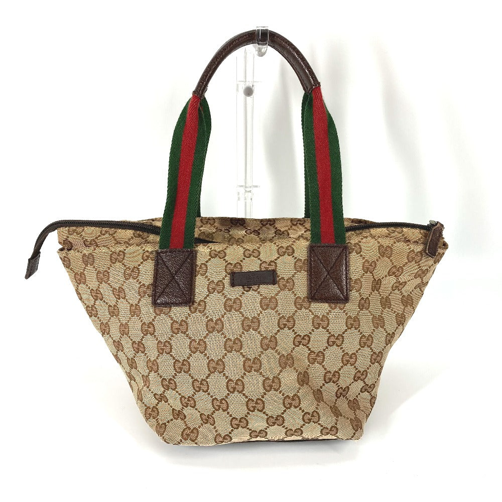 GUCCI Tote Bag 131228 GG canvas beige GG canvas Sherry line Women Used