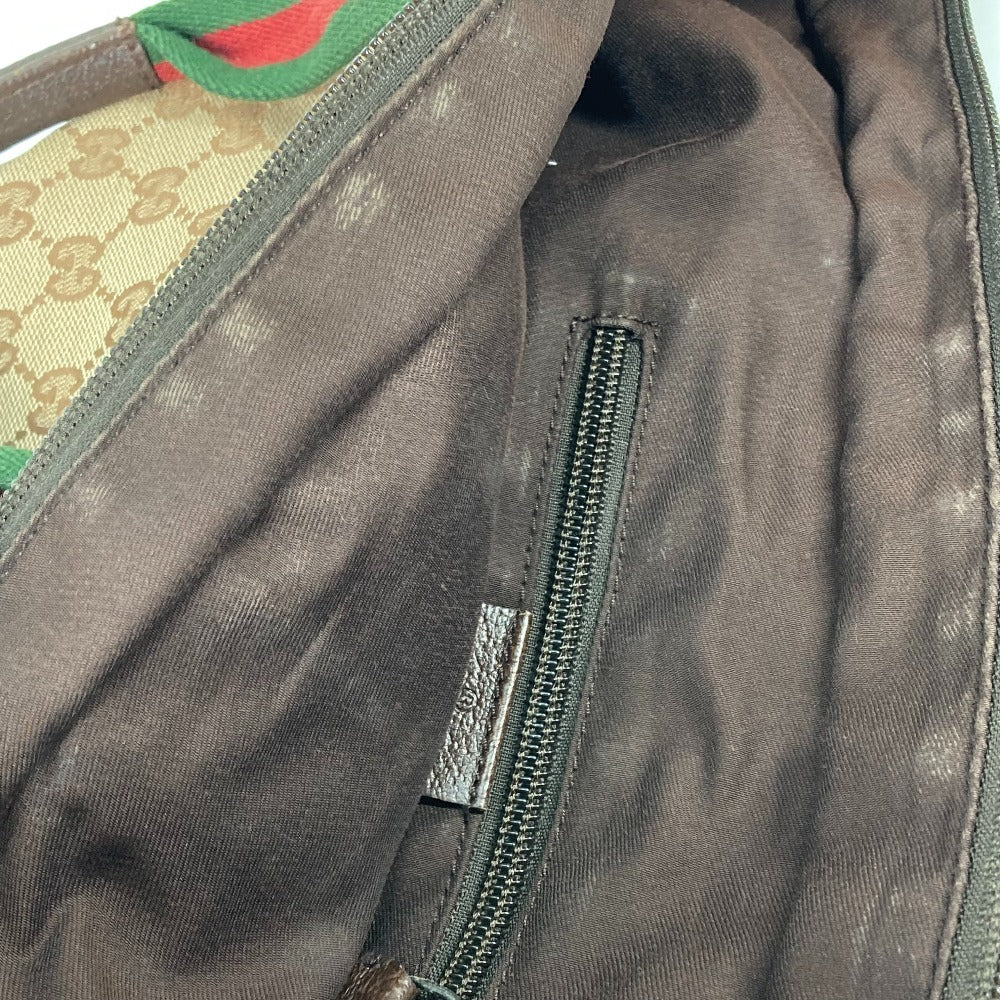 GUCCI Tote Bag 131228 GG canvas beige GG canvas Sherry line Women Used