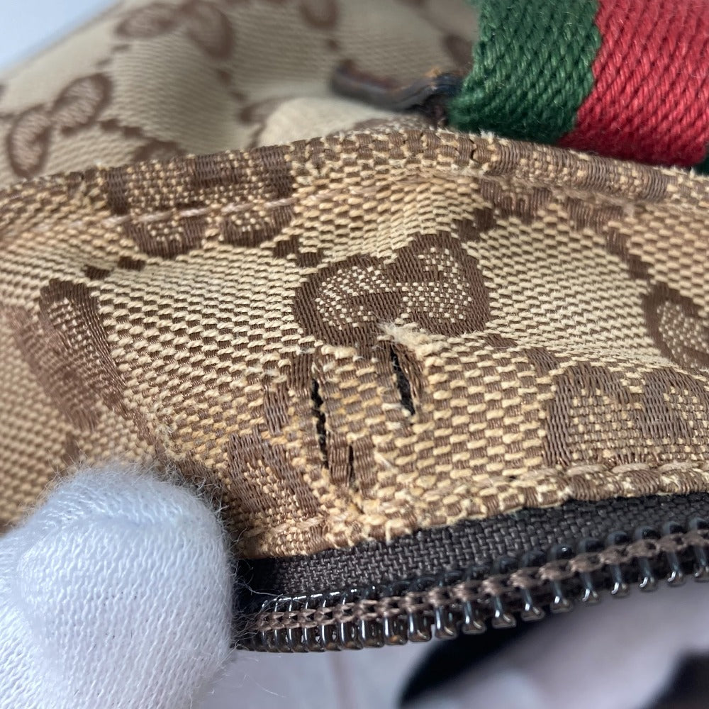 GUCCI Tote Bag 131228 GG canvas beige GG canvas Sherry line Women Used