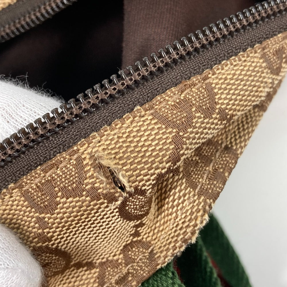 GUCCI Tote Bag 131228 GG canvas beige GG canvas Sherry line Women Used