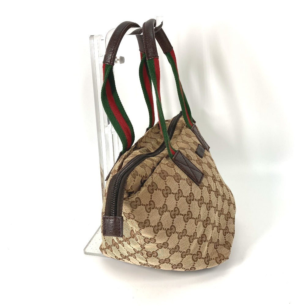 GUCCI Tote Bag 131228 GG canvas beige GG canvas Sherry line Women Used