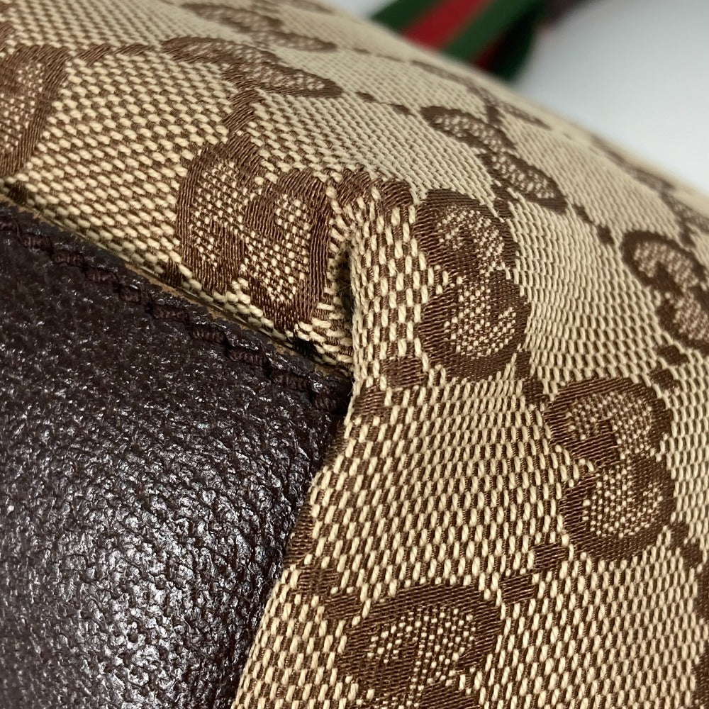 GUCCI Tote Bag 131228 GG canvas beige GG canvas Sherry line Women Used