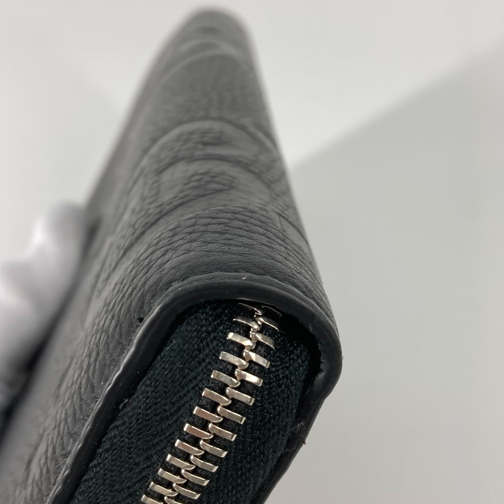 GUCCI Long Wallet Purse 739482 leather black Jumbo GG Zip wallet mens Used