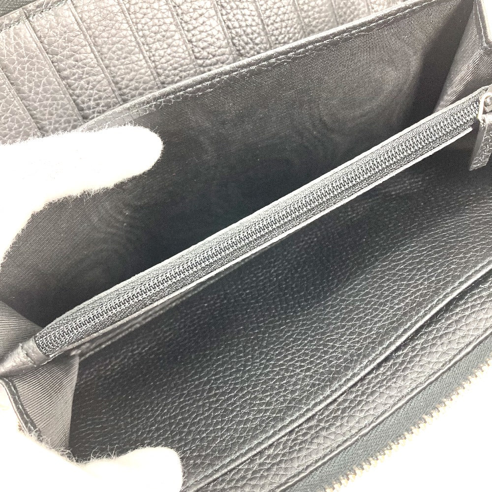 GUCCI Long Wallet Purse 739482 leather black Jumbo GG Zip wallet mens Used