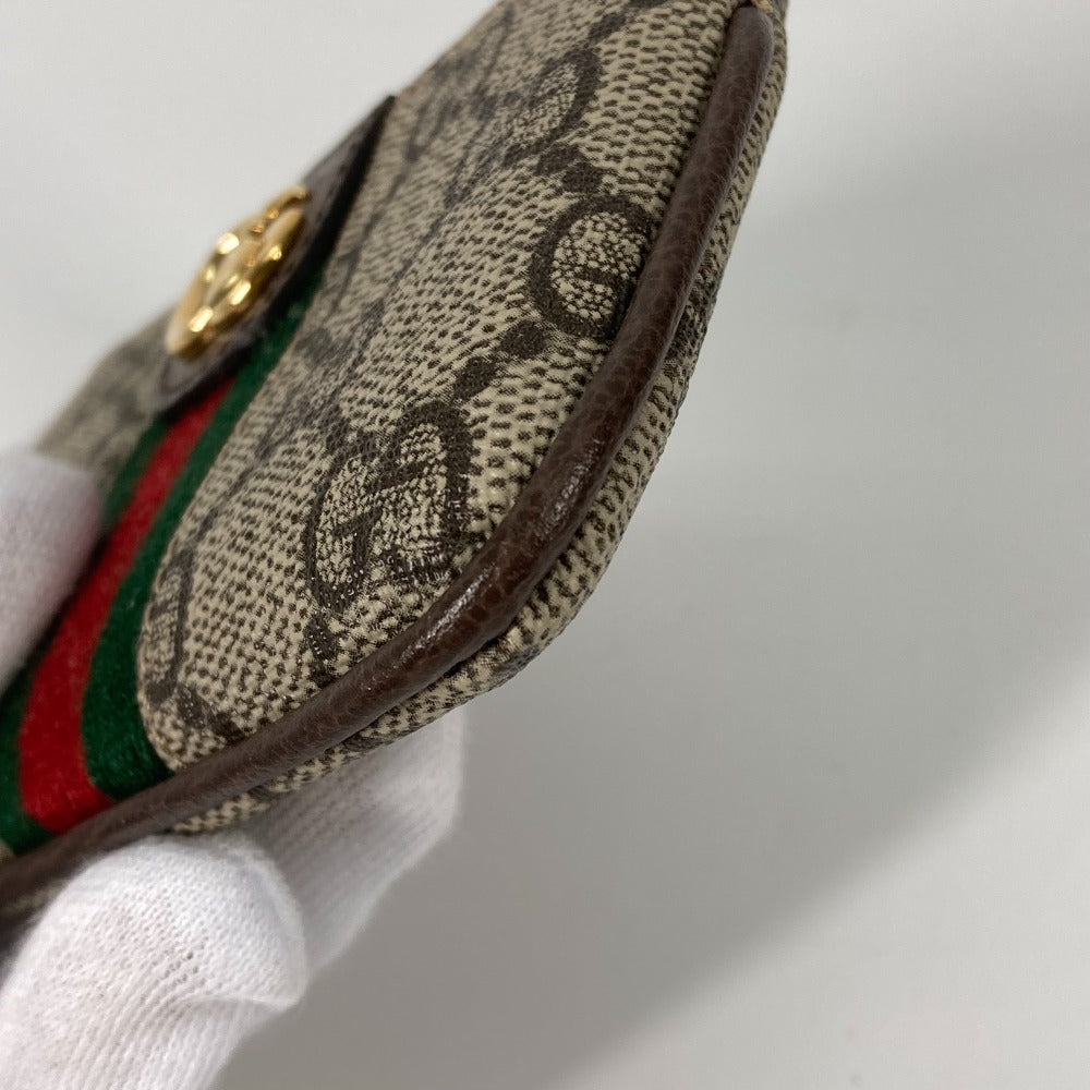 GUCCI Key case Key holder  671722 GG Supreme Canvas beige GG Supreme Ofidia Women Used