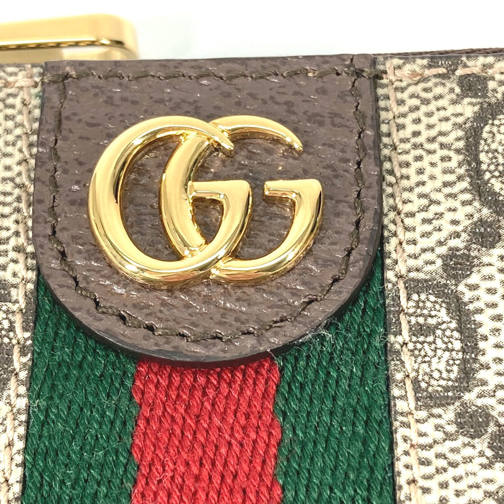 GUCCI Key case Key holder  671722 GG Supreme Canvas beige GG Supreme Ofidia Women Used