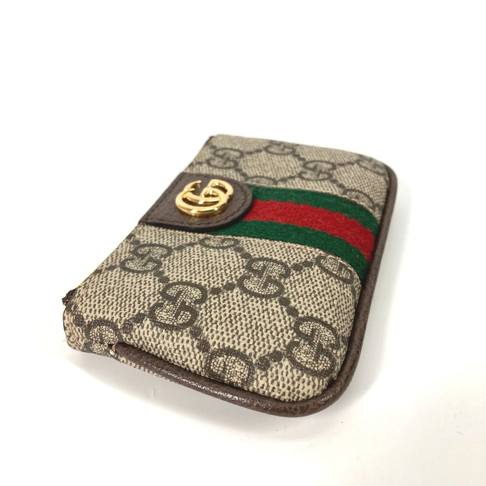 GUCCI Key case Key holder  671722 GG Supreme Canvas beige GG Supreme Ofidia Women Used